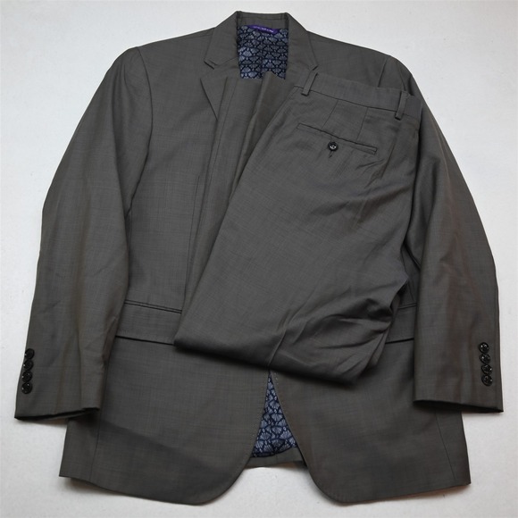 Ted Baker 40S 32x30 Brown 100% Wool Jay Mens Jacket Pants Suit